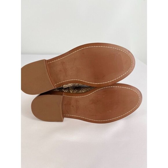 Sam Edelman Nina Snake Print Combat Boots Size 8 Bootie Ankle Zip Close - Picture 10 of 14